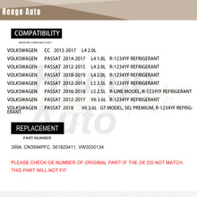 Load image into Gallery viewer, Aluminum Condenser Assembly Compatible with Volkswagen Passat 2013-2019 CC 2014-2017
