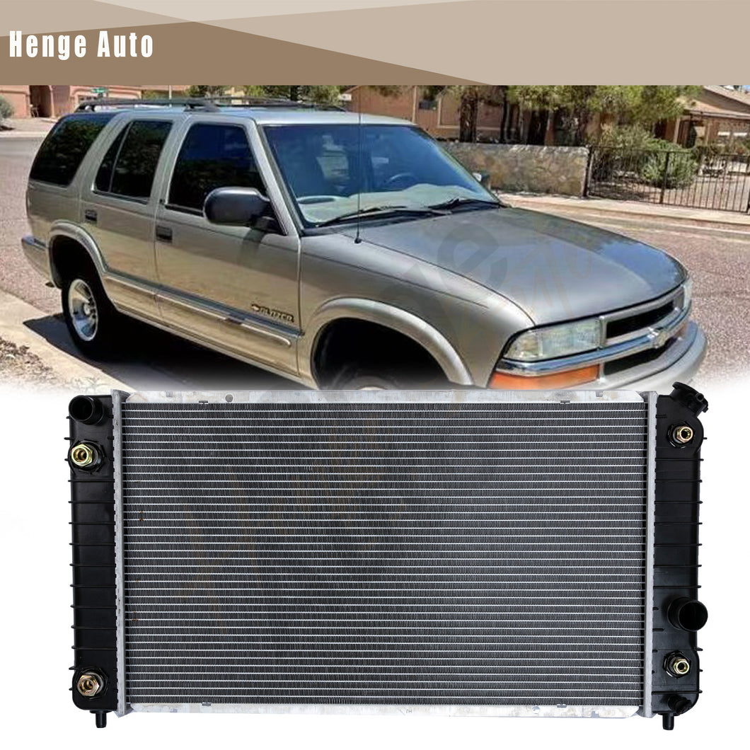 Aluminum Radiator Assembly Fit for 1996-2005 Chevy Blazer S10 GMC Jimmy Sonoma Olds Bravada 4.3L