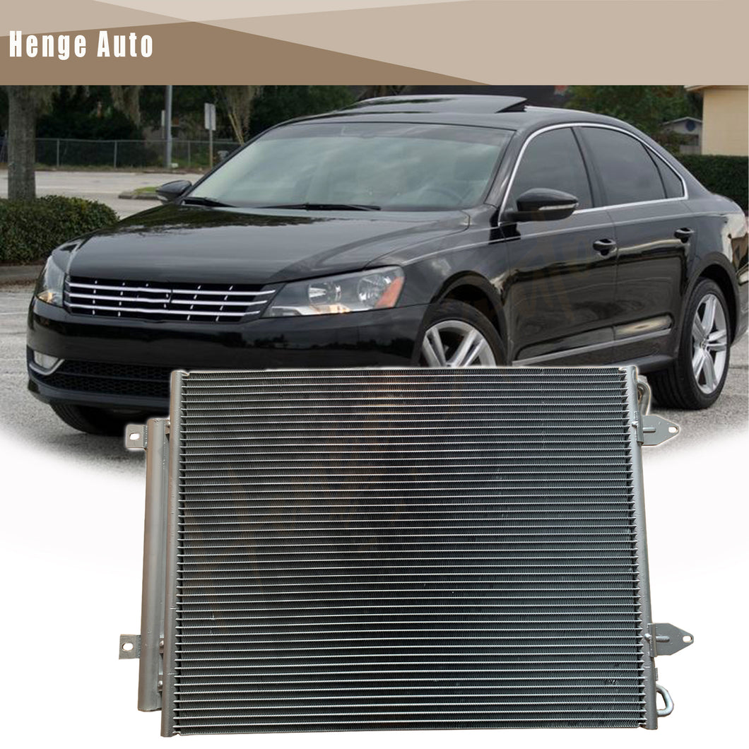 Aluminum Condenser Assembly Compatible with Volkswagen Passat 2013-2019 CC 2014-2017