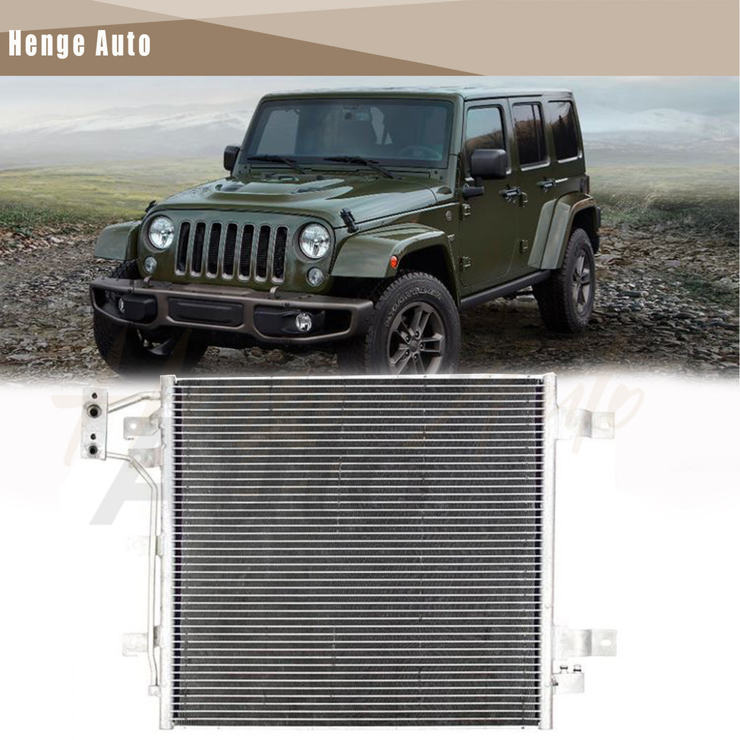 Aluminum Condenser Assembly Compatible with 2012-2017 Jeep Wrangler (JK) Parallel Flow 68143891AA