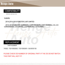 Load image into Gallery viewer, Aluminum AC Condenser Assembly Compatible with 2014-2018 Subaru Forester SU3030135 4302

