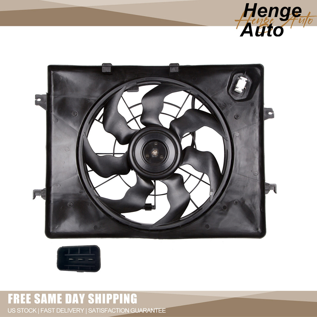 Engine Cooling Fan Assembly Compatible with 2011-2013 Sonata,2011-2013 Optima OE# 253803Q170