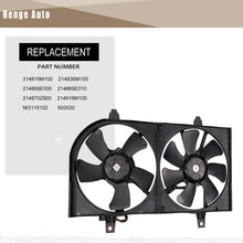 Load image into Gallery viewer, Engine Cooling Fan Assembly Compatible with 2002-2006 Nissan Sentra OE# NI3115102
