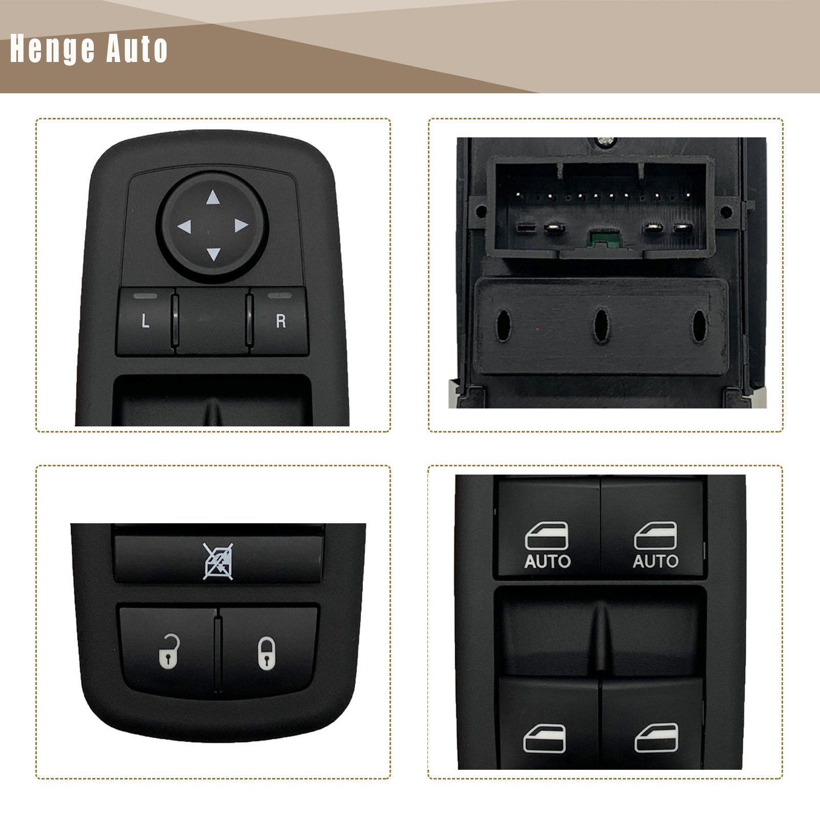 Power window switch Fit for 2011-2012 Chrysler 300 Replace