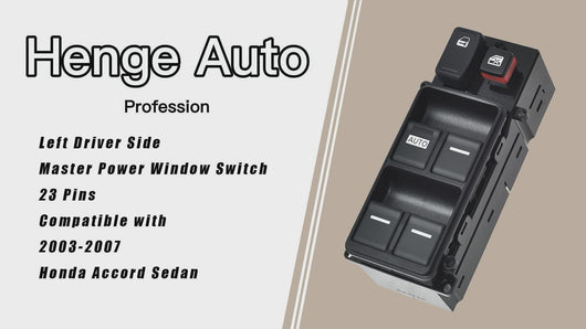 Henge Auto Power Window Switch Lifter Compatible with 2003-2007 Honda Accord Sedan Replace OE 35750-SDA-H12 35750-SDA-A14 35750SDAA13